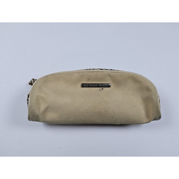 Burberry Canvas Pencil Case Makeup Pouch - Picture 1 of 11